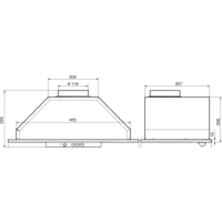 Кухонная вытяжка Elikor Врезной блок 52Н-400-К3Д - Превью изображения №2 — Интернет-магазин ПроЗаказ