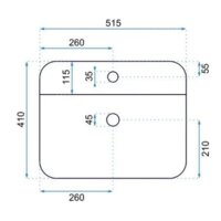 Умывальник Rea Martina U6646 - Превью изображения №2 — Интернет-магазин ПроЗаказ