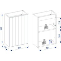  Lauter Тумба под умывальник Amelia 40 (гранатовый п/мат) - Превью изображения №8 — Интернет-магазин ПроЗаказ