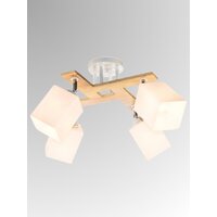 Люстра средней высоты Aitin Pro НПБ 02-4x60-101 N5291/4 (белый/дерево) - Превью изображения №2 — Интернет-магазин ПроЗаказ