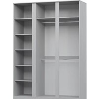 Шкаф распашной НК-Мебель Stern 3-х дверный с зеркалом 72676504 (белый) - Превью изображения №2 — Интернет-магазин ПроЗаказ