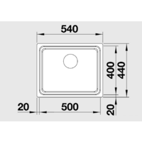 Кухонная мойка Blanco Etagon 500-U [521841] - Превью изображения №2 — Интернет-магазин ПроЗаказ