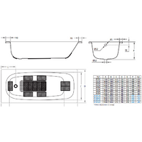 Ванна BLB Universal 150x70 (с ручками и ножками) - Превью изображения №4 — Интернет-магазин ПроЗаказ