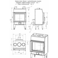 Свободностоящая печь-камин Мета-Бел Fenix 1L ТКТ 10.0-02 - Превью изображения №7 — Интернет-магазин ПроЗаказ
