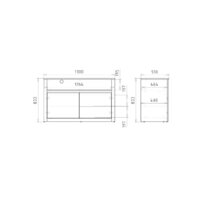 Тумба Рэйгрупп Bromo ТК-07 2D 130x80x51 ТВ-07 BR (дуб бордолайт) - Превью изображения №9 — Интернет-магазин ПроЗаказ
