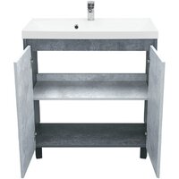  Doratiz Тумба под умывальник Крит 80 9908.129 (серый) - Превью изображения №2 — Интернет-магазин ПроЗаказ