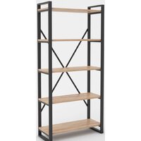 Hype Mebel Стандарт-2 80x170 (черный/дуб галифакс натуральный)