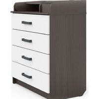 Детский комод Атон Мебель Marvin (бодяга темный/белый) - Превью изображения №3 — Интернет-магазин ПроЗаказ