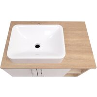  Doratiz Тумба под умывальник Doratiz Гавайи 80 9908.184 (белый/дуб сонома) - Превью изображения №14 — Интернет-магазин ПроЗаказ