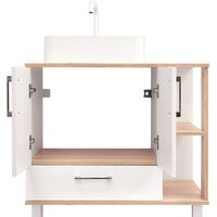  Doratiz Тумба под умывальник Doratiz Гавайи 80 9908.184 (белый/дуб сонома) - Превью изображения №11 — Интернет-магазин ПроЗаказ