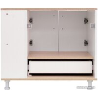  Doratiz Тумба под умывальник Doratiz Гавайи 80 9908.184 (белый/дуб сонома) - Превью изображения №5 — Интернет-магазин ПроЗаказ