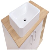  Doratiz Тумба под умывальник Doratiz Гавайи 80 9908.184 (белый/дуб сонома) - Превью изображения №7 — Интернет-магазин ПроЗаказ