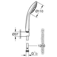 Душевой гарнитур  Grohe Euphoria 110 Mono [27354000] - Превью изображения №2 — Интернет-магазин ПроЗаказ