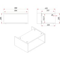  ЗОВ Тумба под умывальник Кито-2 100 2K100LW0MRMC (белый/тростник) - Превью изображения №9 — Интернет-магазин ПроЗаказ
