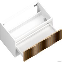  ЗОВ Тумба под умывальник Кито-2 100 2K100LW0MRMC (белый/тростник) - Превью изображения №2 — Интернет-магазин ПроЗаказ