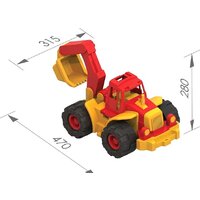 Трактор Нордпласт Трактор Богатырь с ковшом 98 (красный/желтый) - Превью изображения №6 — Интернет-магазин ПроЗаказ