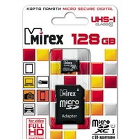 Карта памяти Mirex microSDXC UHS-I (Class 10) 128GB + адаптер [13613-AD10S128] - Превью изображения №2 — Интернет-магазин ПроЗаказ