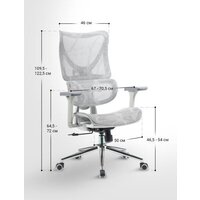 Офисное кресло myroo Office Wizard HS-3853H-1-G (light grey) - Превью изображения №22 — Интернет-магазин ПроЗаказ