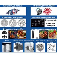Мясорубка Renova MG300-R2BP - Превью изображения №2 — Интернет-магазин ПроЗаказ