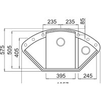 Кухонная мойка Elleci Easy Corner Titanium 73 - Превью изображения №2 — Интернет-магазин ПроЗаказ