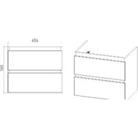  Viant Тумба под умывальник Мальта Como 70 VMAL70COBEL-T2YP - Превью изображения №5 — Интернет-магазин ПроЗаказ