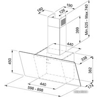 Кухонная вытяжка Franke FPJ 615 V BK A (110.0361.890) - Превью изображения №4 — Интернет-магазин ПроЗаказ