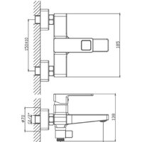 Смеситель Haiba HB60615-7 (черный) - Превью изображения №2 — Интернет-магазин ПроЗаказ