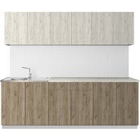 Артём-Мебель Лана СН-113 без стекла 2.4 (дуб крафт белый/дуб крафт серый)