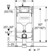Инсталляция для унитаза Geberit Duofix 111.922.00.6 - Превью изображения №3 — Интернет-магазин ПроЗаказ