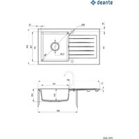 Кухонная мойка Deante ZQZ_N113 - Превью изображения №2 — Интернет-магазин ПроЗаказ
