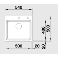 Кухонная мойка Blanco Etagon 500-IF/A [521748] - Превью изображения №2 — Интернет-магазин ПроЗаказ
