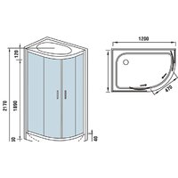 Душевая кабина WeltWasser WW500 Werra 1202 L - Превью изображения №13 — Интернет-магазин ПроЗаказ