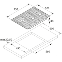 Варочная панель ASKO HG1776AB - Превью изображения №3 — Интернет-магазин ПроЗаказ