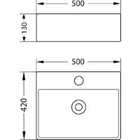 Умывальник Lauter 21478 + клапан 21190W + сифон 21635W (белый матовый) - Превью изображения №17 — Интернет-магазин ПроЗаказ