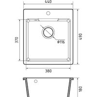 Кухонная мойка GranFest Urban GF-UR-644 (серый) - Превью изображения №5 — Интернет-магазин ПроЗаказ