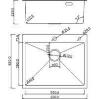 Кухонная мойка Roxen Simple 560220-60B-GR графит/текстурная PVD покрытие (с коландером и дозатором) - Превью изображения №19 — Интернет-магазин ПроЗаказ