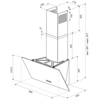 Кухонная вытяжка Krona Jina 500 PB (черный) - Превью изображения №11 — Интернет-магазин ПроЗаказ