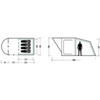 Кемпинговая палатка Trek Planet Siena Lux 4 (зеленый) - Превью изображения №12 — Интернет-магазин ПроЗаказ