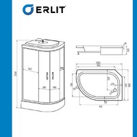 Душевая кабина Erlit ER351226R-C2-RUS (120х80) - Превью изображения №5 — Интернет-магазин ПроЗаказ