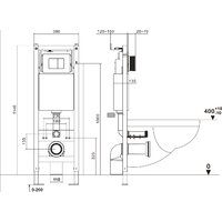 Унитаз подвесной Asten Readle Zentralmodul AR0601-135M - Превью изображения №22 — Интернет-магазин ПроЗаказ