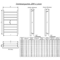 Полотенцесушитель Двин Plaza L 80x50 (черный матовый) - Превью изображения №3 — Интернет-магазин ПроЗаказ