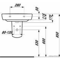 Умывальник Laufen PRO 8189520001041 60x48 - Превью изображения №4 — Интернет-магазин ПроЗаказ