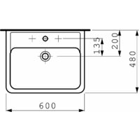 Умывальник Laufen PRO 8189520001041 60x48 - Превью изображения №7 — Интернет-магазин ПроЗаказ
