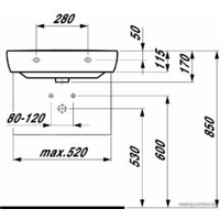 Умывальник Laufen PRO 8189520001041 60x48 - Превью изображения №6 — Интернет-магазин ПроЗаказ