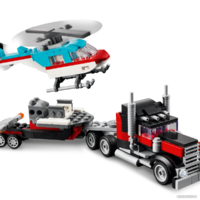 Конструктор LEGO Creator 31146 Грузовик-платформа с вертолетом 3в1 - Превью изображения №4 — Интернет-магазин ПроЗаказ