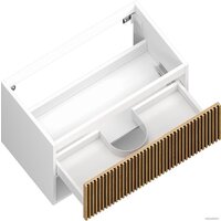  ЗОВ Тумба под умывальник Кито-2 100 2K100LW0MRM (белый/тростник) - Превью изображения №2 — Интернет-магазин ПроЗаказ