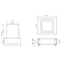 Стакан для зубной щетки и пасты Bemeta Gamma 145411012 - Превью изображения №2 — Интернет-магазин ПроЗаказ