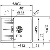 Кухонная мойка Franke Centro CNG 611-62 114.0757.388 (черный матовый) - Превью изображения №4 — Интернет-магазин ПроЗаказ