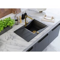 Кухонная мойка Kernau KGSO 6078 1B1D Deep Black + Gold Metallic - Превью изображения №3 — Интернет-магазин ПроЗаказ