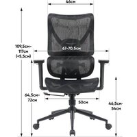 Офисное кресло myroo Office Wizard HS-3853H-1-B (black) - Превью изображения №27 — Интернет-магазин ПроЗаказ